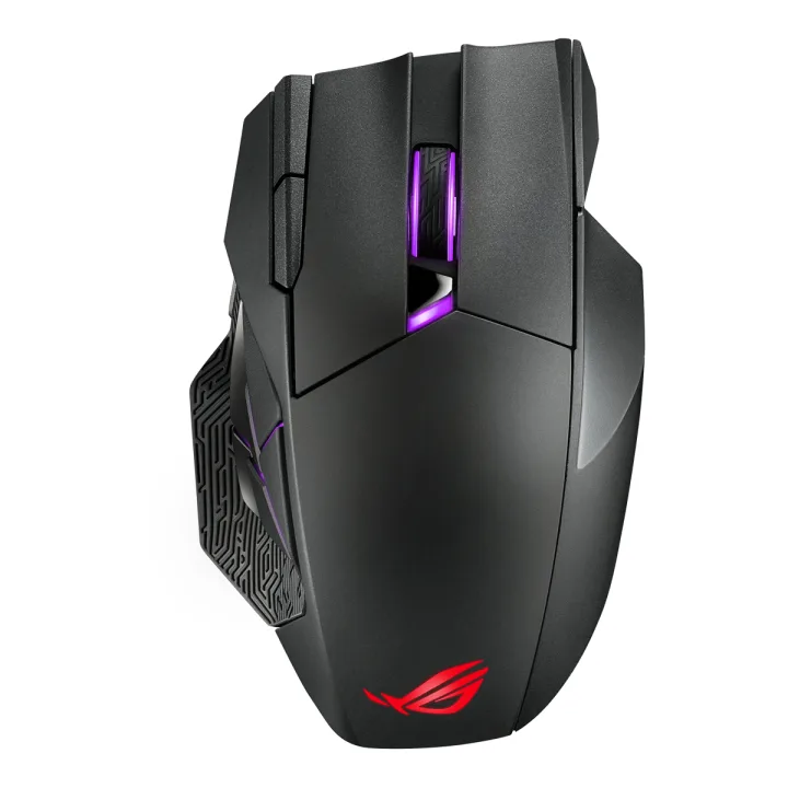 ASUS ROG Spatha X kabellose Gaming Maus - kabellose Gaming Maus mit 12 Tasten, 19.000 DPI, speziellem Design