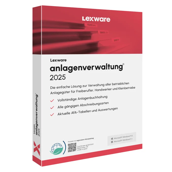 Lexware anlagenverwaltung 2025 - Abo