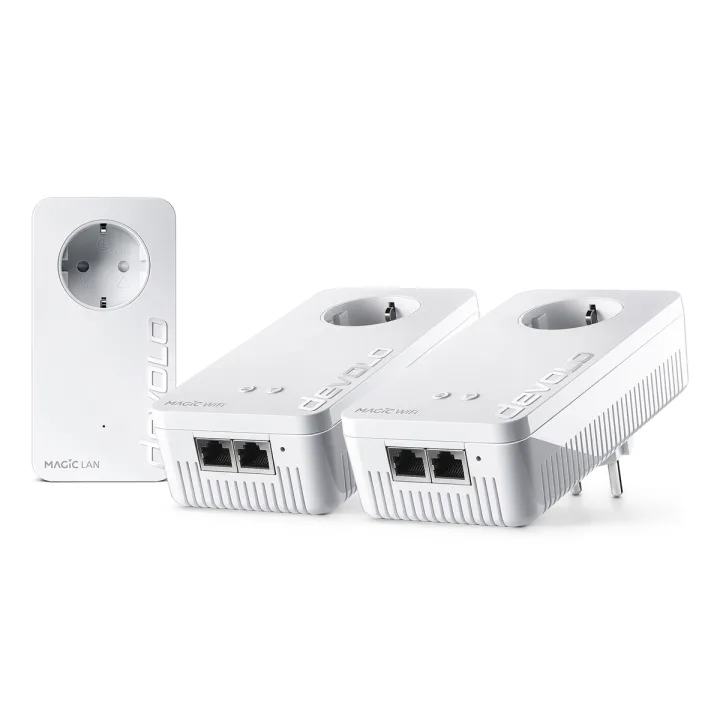 devolo Magic 2 WiFi 6 next Powerline Multiroom Kit 2x devolo Magic 2 WiFi 6 next Adapter, 1x devolo Magic 2 LAN Adapter