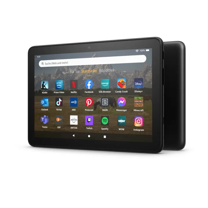 Amazon Fire HD 8-Tablet (2024), Schwarz 8-Zoll-HD-Display, 32 GB - mit Werbung