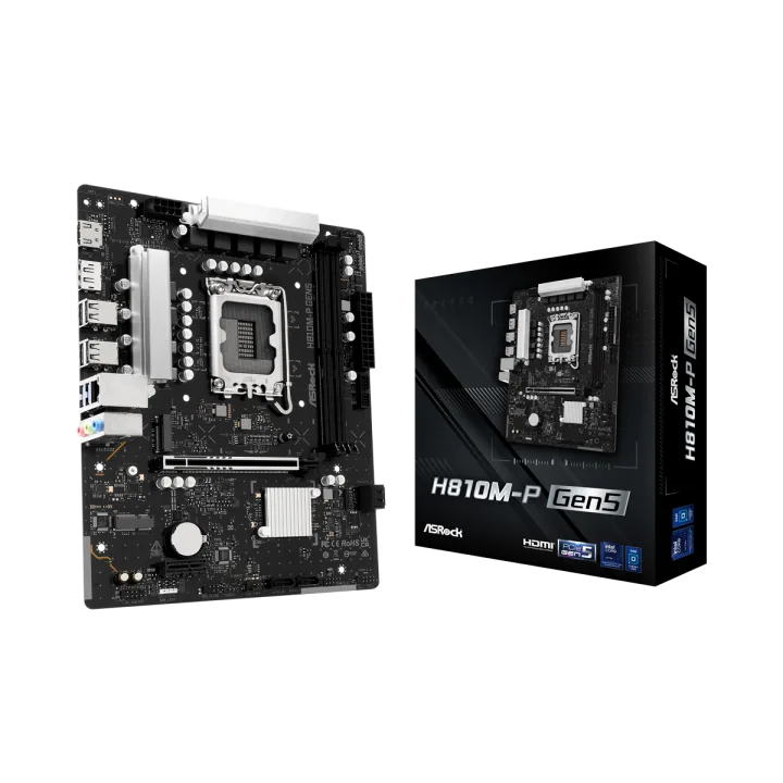 ASRock H810M-P Gen5 Mainboard Sockel 1851