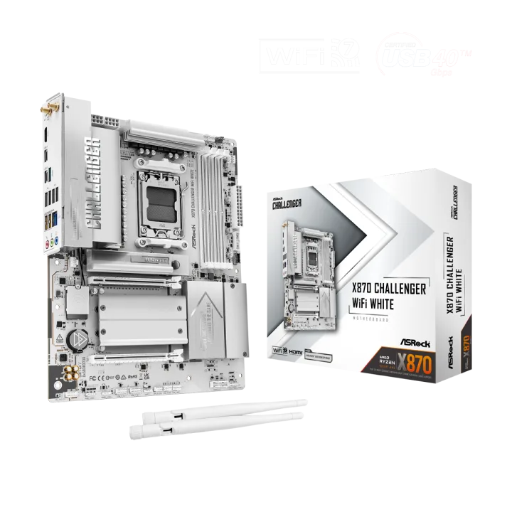 ASRock X870 Challenger WiFi White Mainboard Sockel AM5
