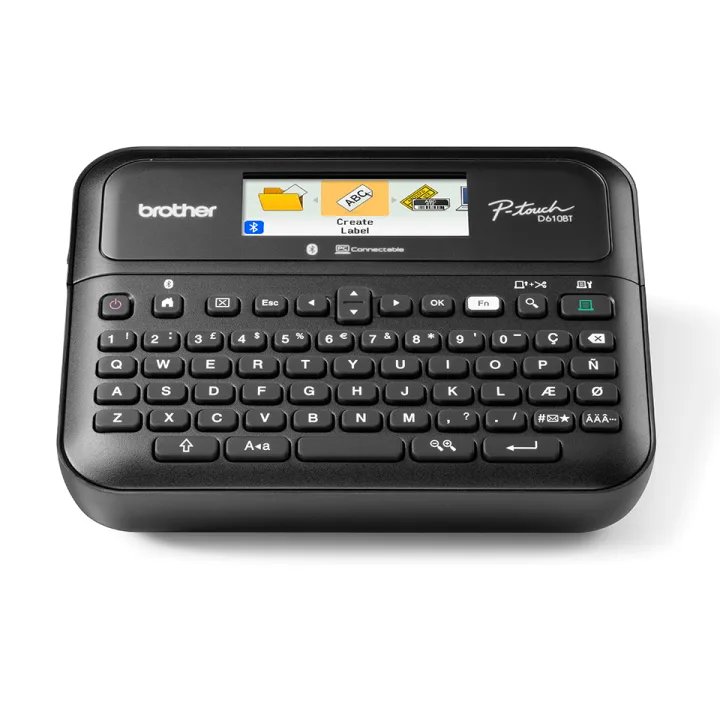 Brother PT-D610BTVP - Beschriftungsgerät TZe, 3,5 - 24 mm, P-touch, mobiles Beschriftungsgerät, Farbdisplay, USB-/Bluetooth Schnittstelle