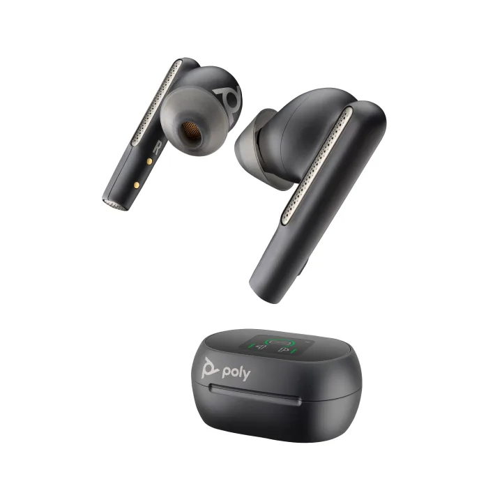 Poly Voyager Free 60+ UC - True Wireless-Earbuds, MS Teams Bluetooth® Core 5.3, Bis zu 16,5 Stunden Sprechzeit, Hybrid Active Noise Cancellation (ANC)