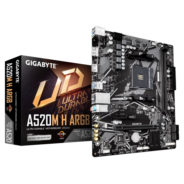 GIGABYTE A520M H ARGB Mainboard Sockel AM4