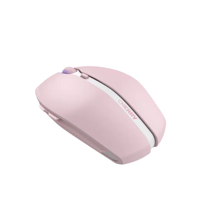 CHERRY Gentix BT - Bluetooth Maus mit Multi-Device Funktion für bis zu 3 Endgeräte, AES-128- Verschlüsselung, Cherry Blossom