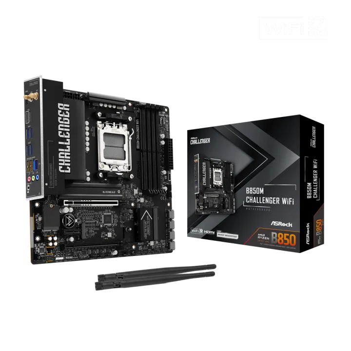 ASRock B850M Challenger WiFi Mainboard Sockel AM5