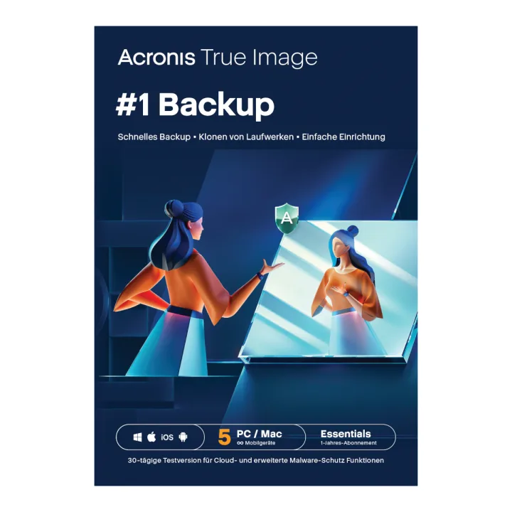 Acronis True Image Essentials [5 Geräte - 1 Jahr]