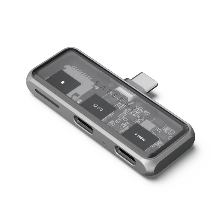Satechi USB-C PD Mobile XR Hub & MicroSD Card Reader space grey