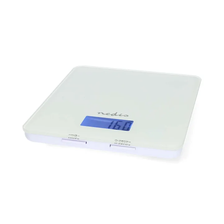 Nedis SmartLife Küchenwaage Bluetooth® | Glas / Kunststoff | Weiss