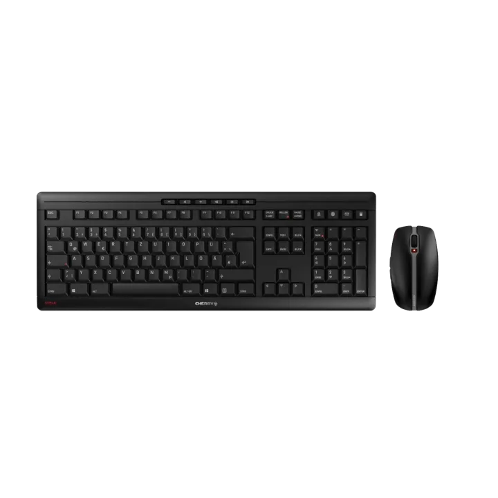 CHERRY STREAM DESKTOP Set, Maus und Tastatur kabellos, schwarz