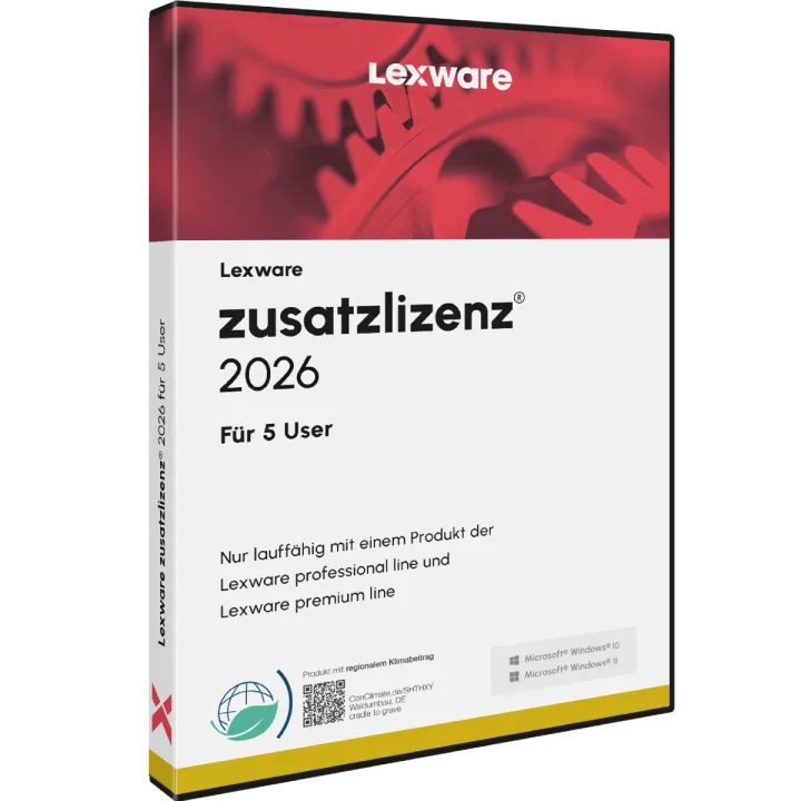 Lexware zusatzlizenz 2026 für 5 User - Abo