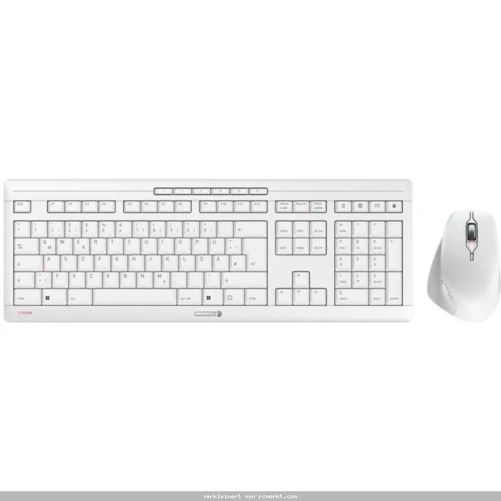 Cherry Stream Desktop Comfort Set, Kabellos Tastatur und Maus mit 2,4 GHz Technologie, CHERRY SX Scherentechnologie, AES-128 Verschlüsselung