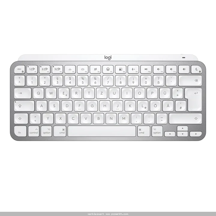Logitech MX Keys Mini for Mac Minimalist Wireless Illuminated Keyboard, kabellose Bluetooth-Tastatur , pale grey