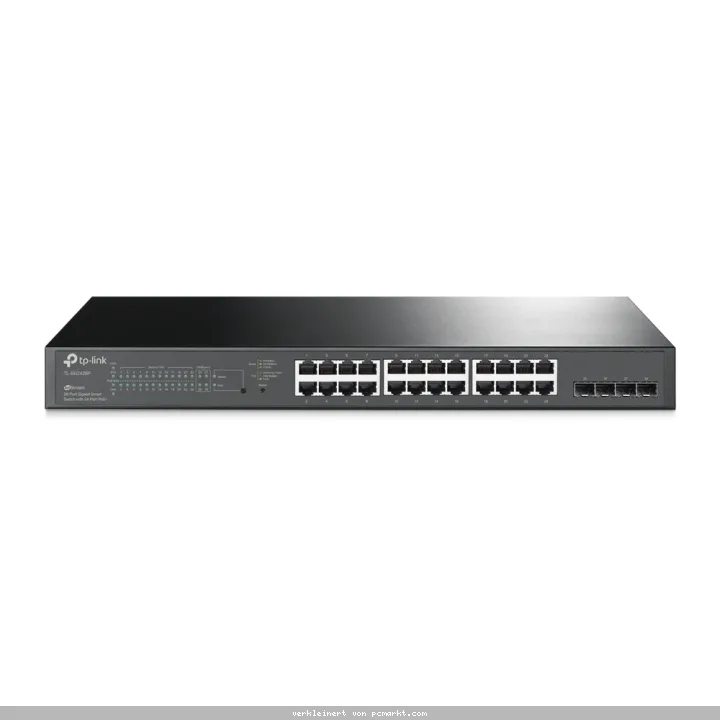 TP-Link TL-SG2428P JetStream Smart Switch 28-Port, Smart Managed, 24x Gigabit RJ45, 4x Gigabit SFP, 24x PoE+, 250W
