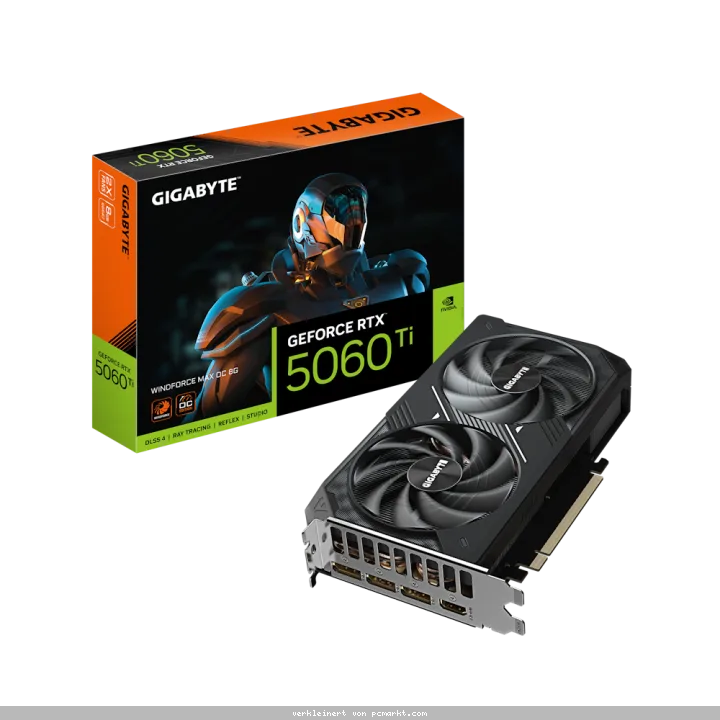 KOMP. GIGABYTE GeForce RTX 5060 Ti Windforce MAX OC 8G - 8GB GDDR7, HDMI, 3x DP