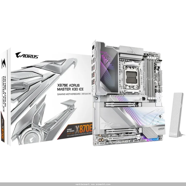 GIGABYTE X870E AORUS Master X3D ICE Mainboard Sockel AM5
