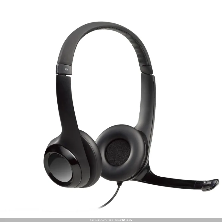 Logitech H390 USB Stereo Headset Mit verbesserter digitaler Klangübertragung und integrierten Bedienelementen