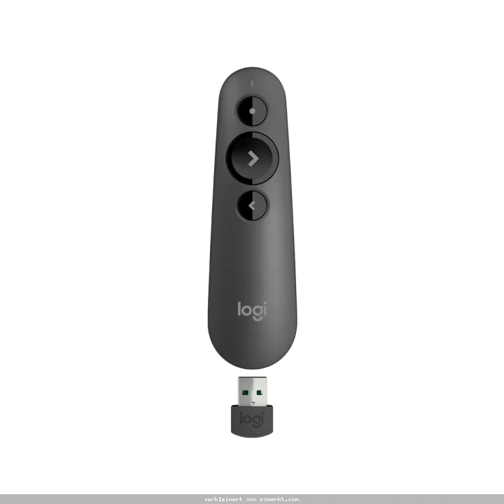 Logitech Presenter 500s, Bluetooth, 20m Reichweite, Roter Laser, USB-Empfänger