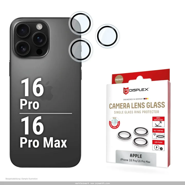 DISPLEX CamGlass Single Lens iP 16 Pro/16 Pro Max