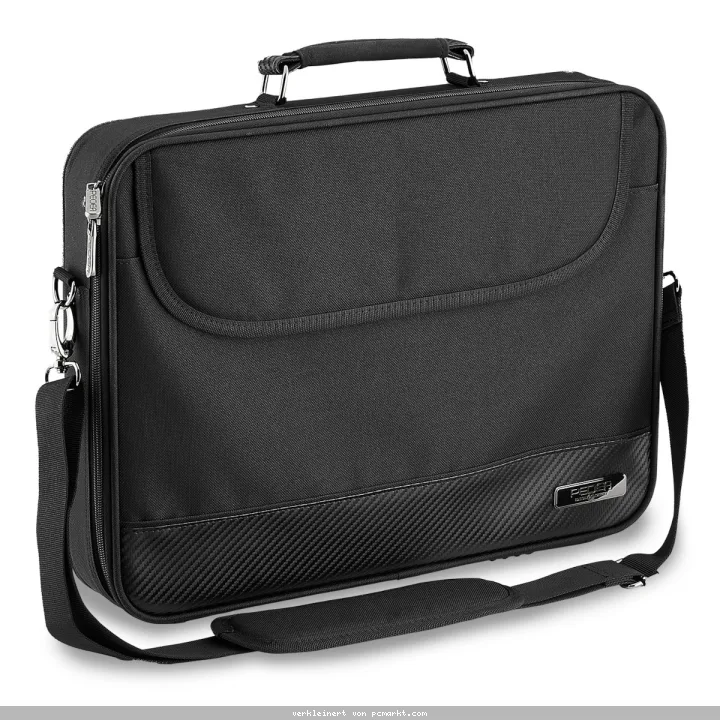 PEDEA Laptoptasche 15,6 Zoll (39,6 cm) EDITION20 Notebook Umhängetasche mit Schultergurt, schwarz