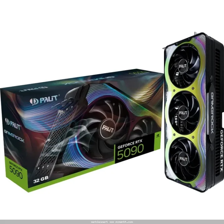 Palit GeForce RTX 5090 GameRock - 32GB GDDR7, HDMI, 3x DP