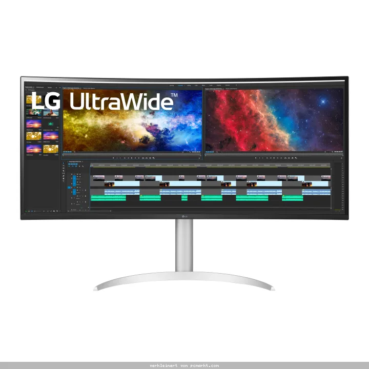 LG UltraWide 38BQ85C-W Curved Monitor - Höhenverstellung, USB-C
