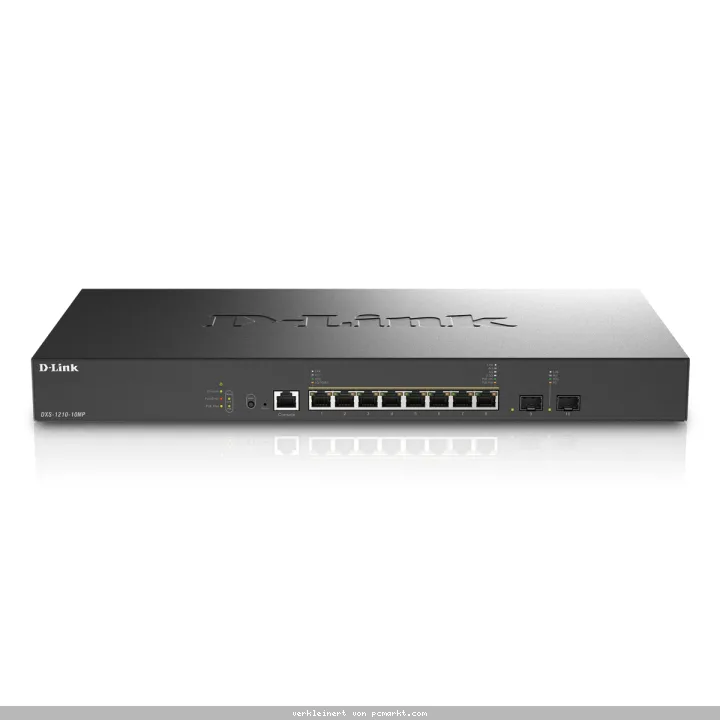 D-Link DXS-1210-10MP Smart Managed Switch 10-Port, 8x 10G RJ45 (PoE++), 2x 10G SFP+, Layer 2+