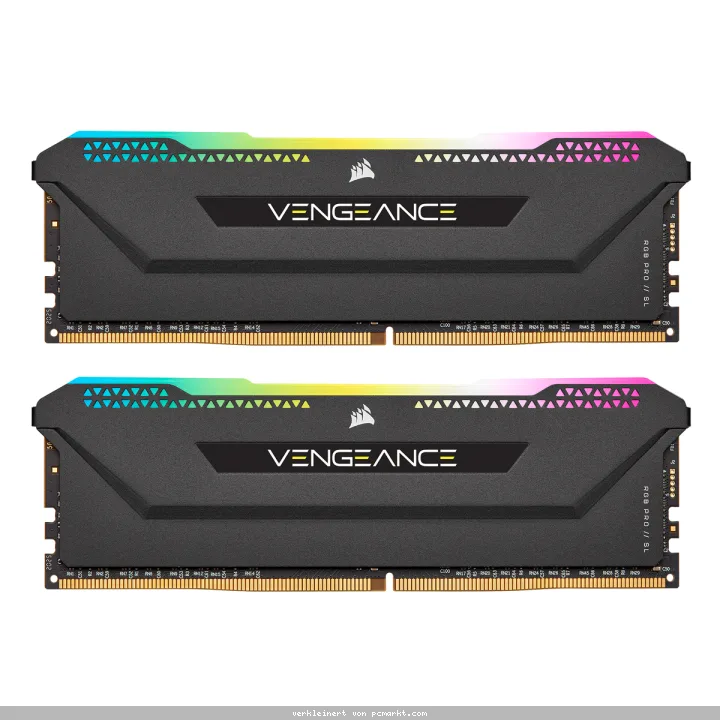 Corsair Vengeance RGB Pro SL Schwarz 32GB Kit (2x16GB) DDR4-3200 CL16 DIMM Arbeitsspeicher