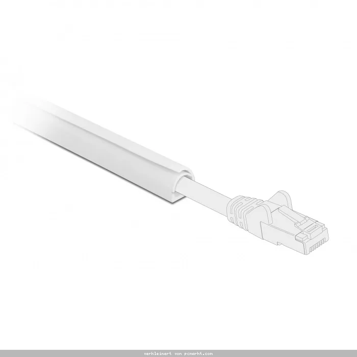 Delock Kabelkanal Mini selbstschließend selbstklebend 15 x 11 mm Länge 1 m weiß