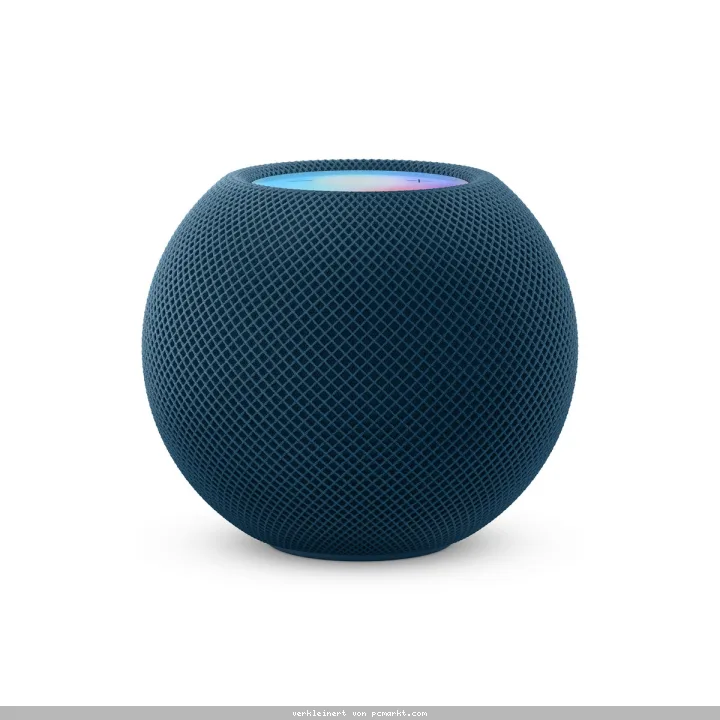 Apple HomePod Mini (Blau) MJ2C3D/A [Bluetooth, 360° Audio, Siri Sprachsteuerung]