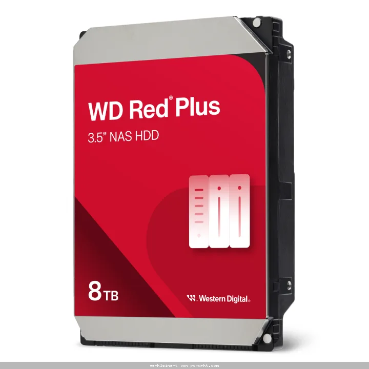 Western Digital WD Red Plus 8TB 3.5 Zoll SATA Interne NAS Festplatte (CMR)