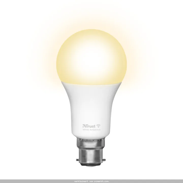Trust B22 DUO-PACK LED CCT WI-FI Smarte WiFi LED-Lampe, Lichtstimmung weiß, Fassung B22, von Ihrem Smartphone/Tablet zu steuern