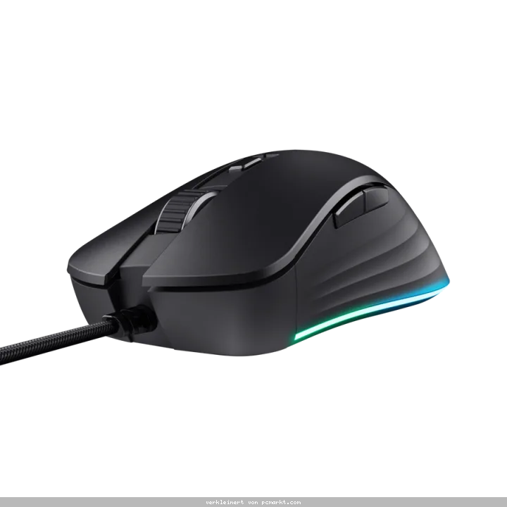 Trust Gaming GXT924 YBAR+ Gaming Maus schwarz Hochleistungsfähige Gaming-Maus mit 25K DPI-Sensor und voller RGB LED-Beleuchtung, schwarz