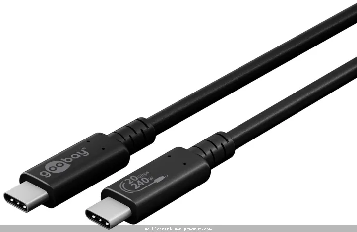 Goobay Sync & Charge USB-C™-Kabel, USB4™ Gen 2x2, 240 W, 2 m