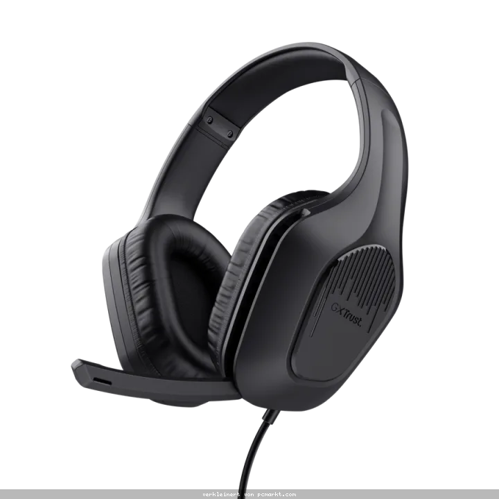 Trust Gaming GXT415 ZIROX Headset schwarz federleichtes. ohrumschließendes Gaming-Headset, für PC und Konsolen, schwarz