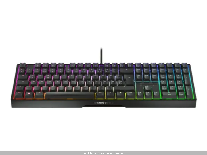 Cherry Xtrfy MX 3.1 Gaming-Tastatur, USB-Anschluss Cherry MX2A RED-Tastenschalter, DE-Layout, Aluminiumgehäuse