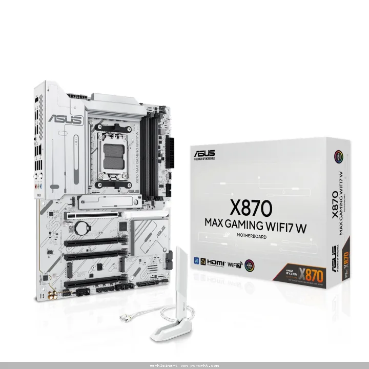 ASUS X870 Max Gaming WIFI7 W Mainboard Sockel AM5