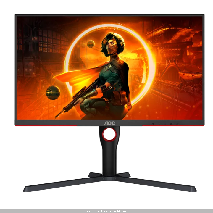 AOC Gaming Q27G3XMN 27 Zoll QHD Monitor, 180 Hz, FreeSync Prem. Pro., HDR1000 (2560x1440, 1 ms GtG, HDMI, Display Port) schwarz-rot