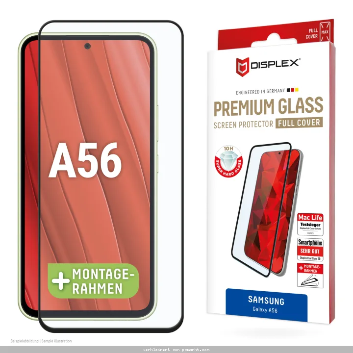 DISPLEX Premium Glasschutzfolie FC für Samsung Galaxy A56 Kratzer-resistent, ultra-dünn, Schmutzabweisend