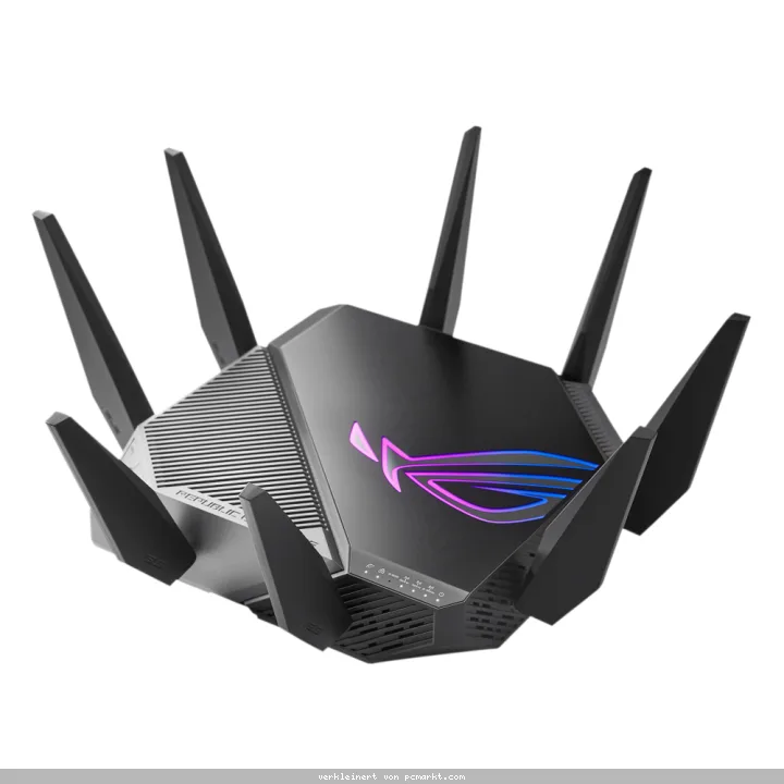 ASUS GT-AXE11000 WiFi-6E Gaming WLAN-Router (90IG06E0-MO1R00) [AiMesh, bis zu 11.000 Mbit/s, 6GHz Frequenzband, 2.5G WAN/LAN-Port]