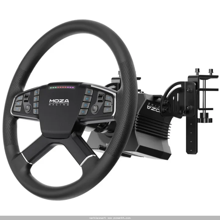 MOZA Truck Driving Simulator Bundle Lenkrad für Truck und Farming-Simulatoren, originalgetreu im LKW-Look, 400 mm Durchmesser