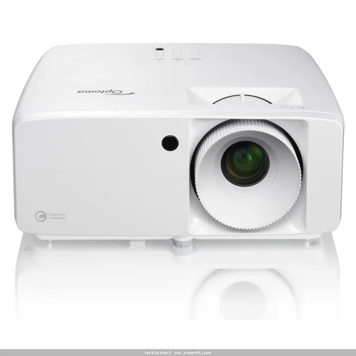 Optoma HZ151X Full HD Laser Beamer mit 5.000 ANSI Lumen und App Kompatibel mit 4K-UHD und HDR, Bildeinstellungen über Smart App einstellbar, 120Hz für