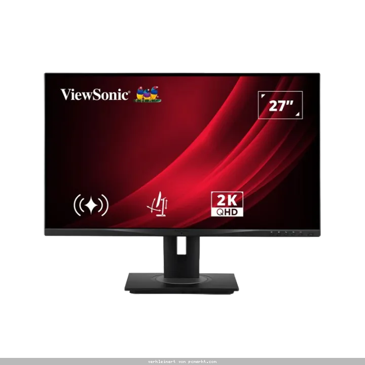 ViewSonic VG2748A-2K LED Office Monitor 68,58 cm (27 Zoll) Schwenk und höhenverstellbar mit Pivot und intelligenten Sensorfunktionen, QHD, 16:9, 5ms,