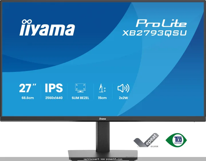 Iiyama ProLite XB2793QSU-B1 Office Monitor 27" (68.6 cm) ,IPS, USB-Hub, 75Hz Bildwiederholrate