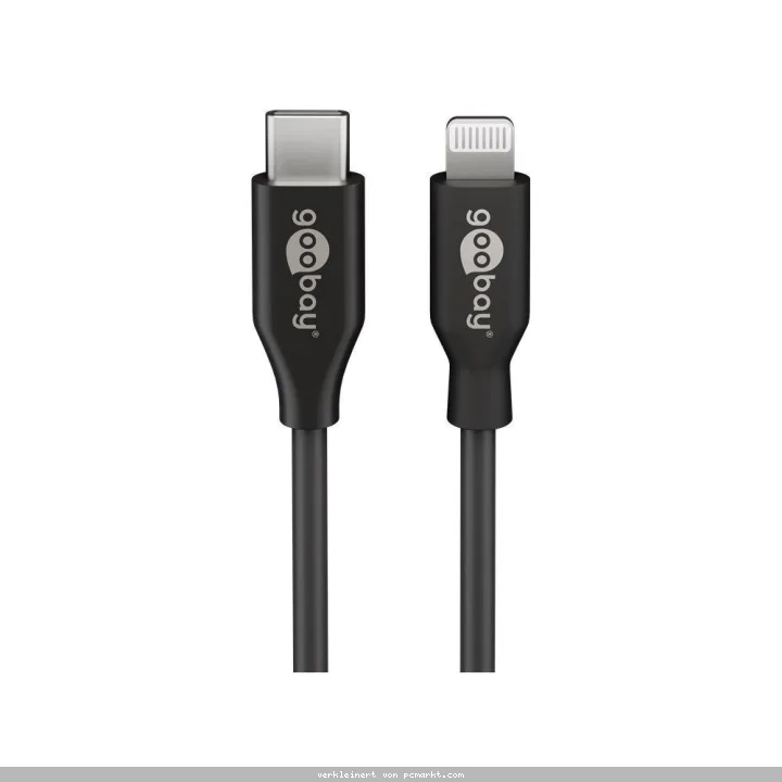 Goobay Lightning - USB-C Kabel, 1,0 m, schwarz