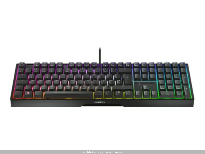 Cherry Xtrfy MX 3.1 Gaming-Tastatur, USB-Anschluss Cherry MX2A BROWN-Tastenschalter, DE-Layout, Aluminiumgehäuse