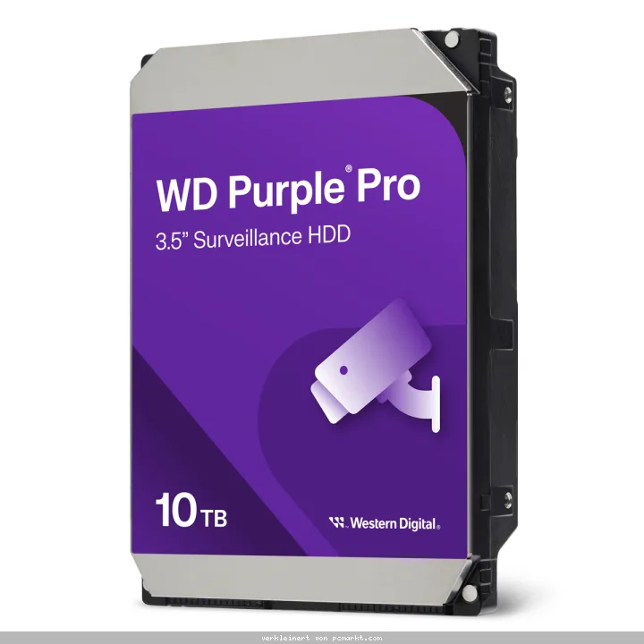 Western Digital WD Purple Pro 10TB 3.5 Zoll SATA Interne Surveillance Festplatte (CMR)