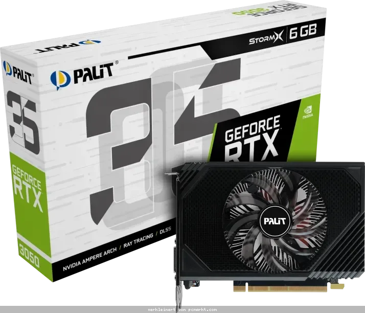 Palit GeForce RTX 3050 StormX - 6GB GDDR6, DVI, HDMI, DP