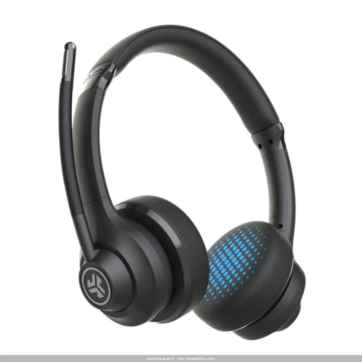JLab GO Work Wireless Bluetooth On-Ear Headset 45 Stunden Spielzeit, Eingebautes Mikrofon